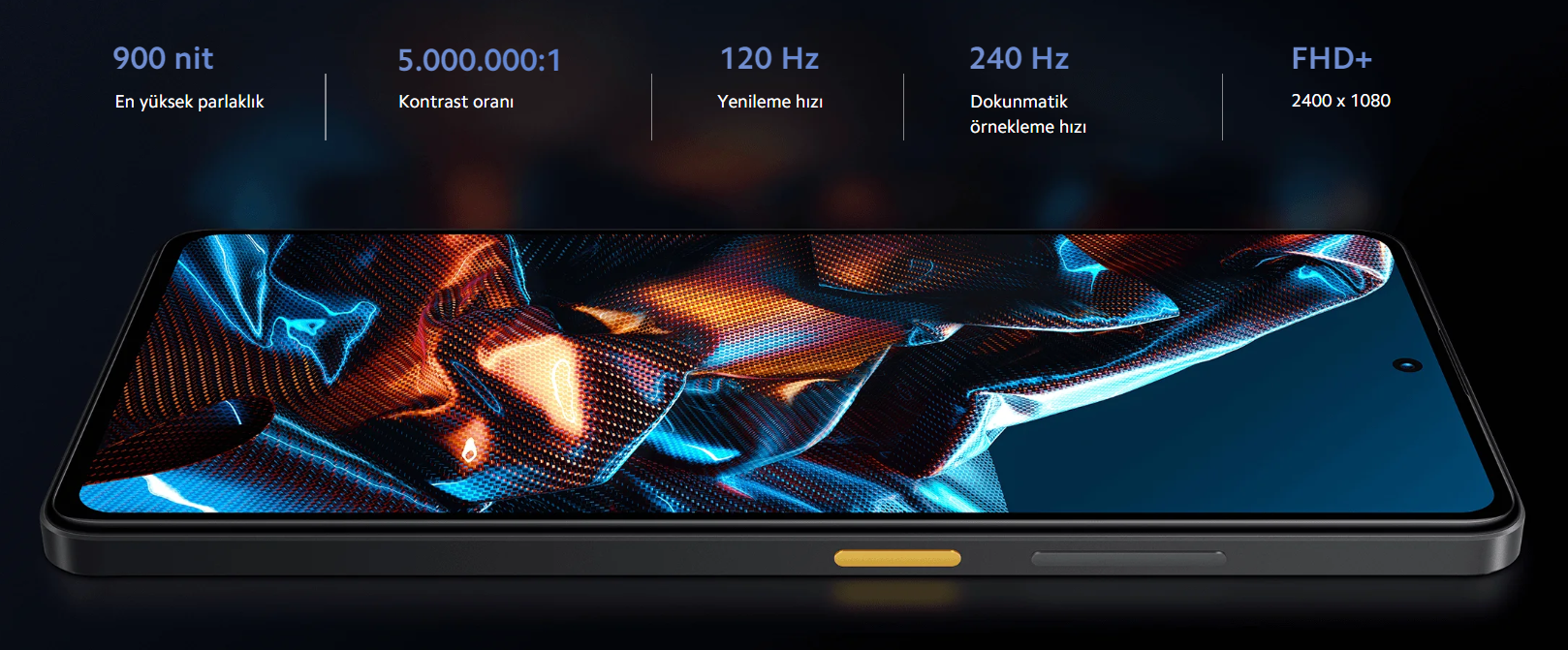 6,67 inç Flow AMOLED Nokta Ekran Her bakışta olağanüstü