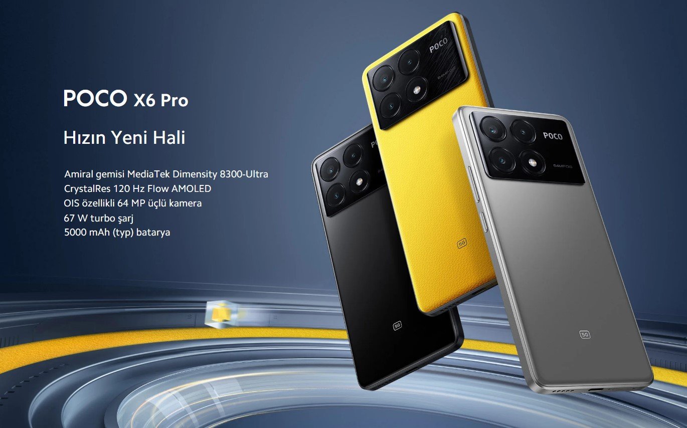 Poco X6 Pro 512 GB 12 GB Android Akıllı Cep Telefonu Siyah