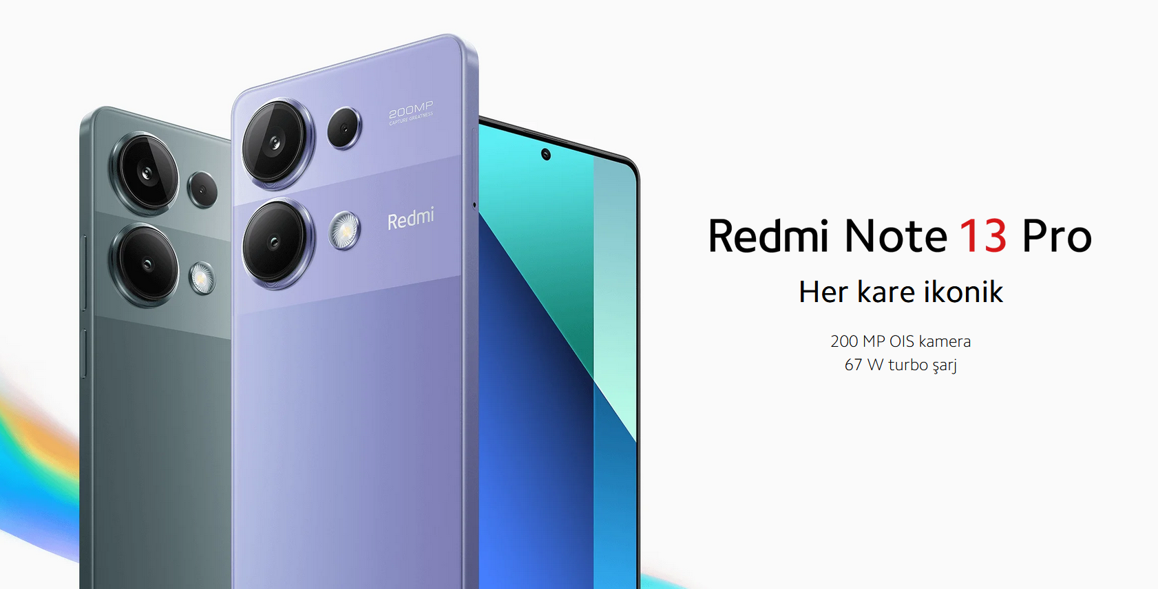 Redmi 13 Pro 256 GB 8 GB Android Cep Telefonu Levender Purple