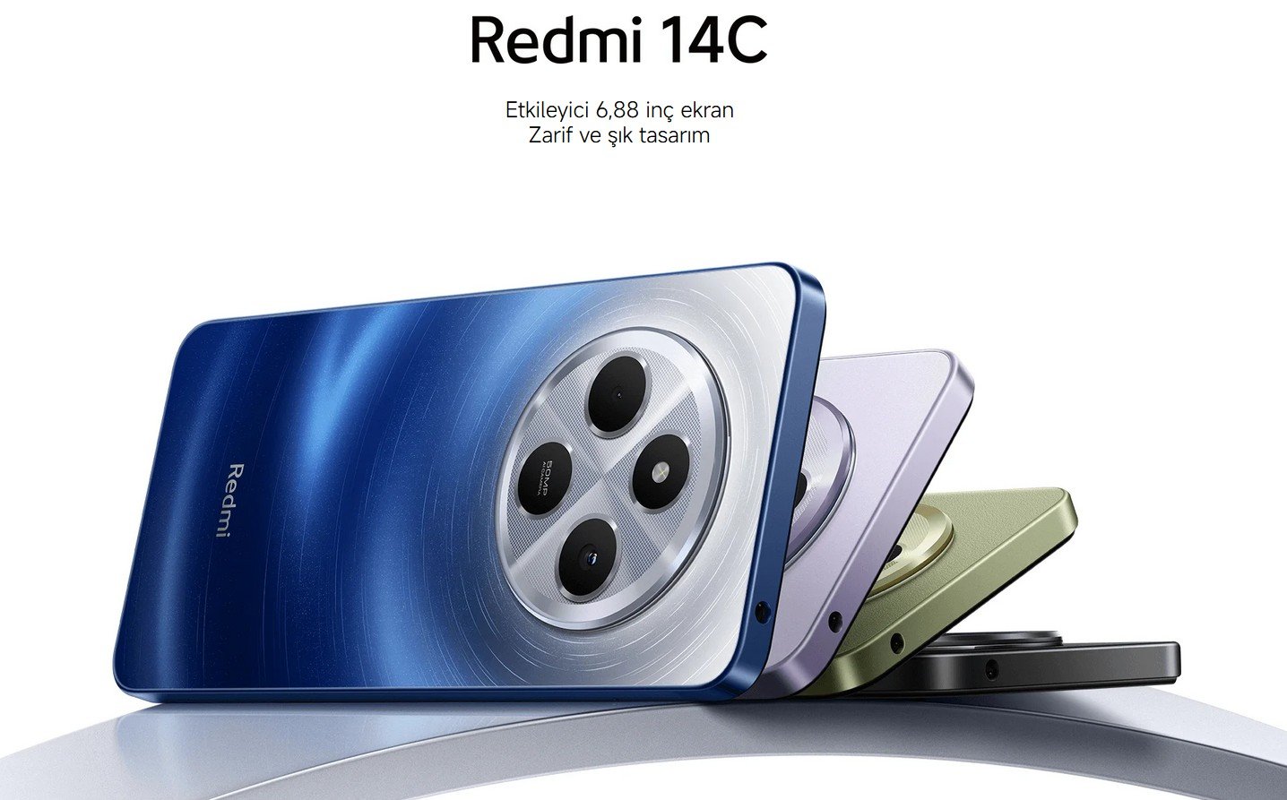 Redmi 14 C Etkileyici 6,88 inç ekran Zarif ve şık tasarım