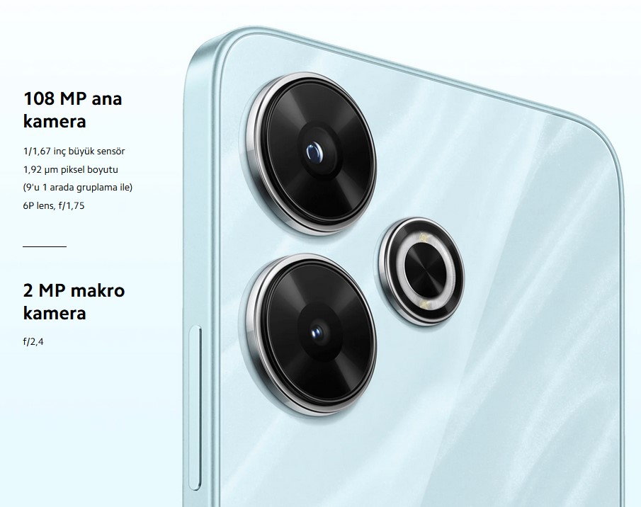 108 MP süper net kamera Her anı dondurmak için ultra net ve süper hassas