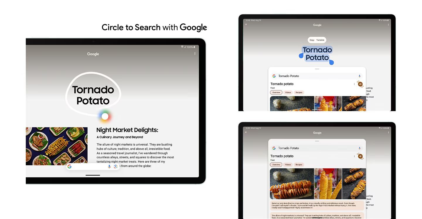  Daire içine al ve bul. İşte bu kadar kolay  Google ile Circle to Search deneyimini yaşayın ve daha önce hiç olmadığı gibi arama yapın. Google Arama sonuçlarını almak için bir nesnenin etrafında daire çizmeniz yeterli. Aradığınızı bulmanın yeni bir görsel yolu. Google ile Circle to Search özelliğiyle daha önce hiç olmadığı gibi arama yapın.