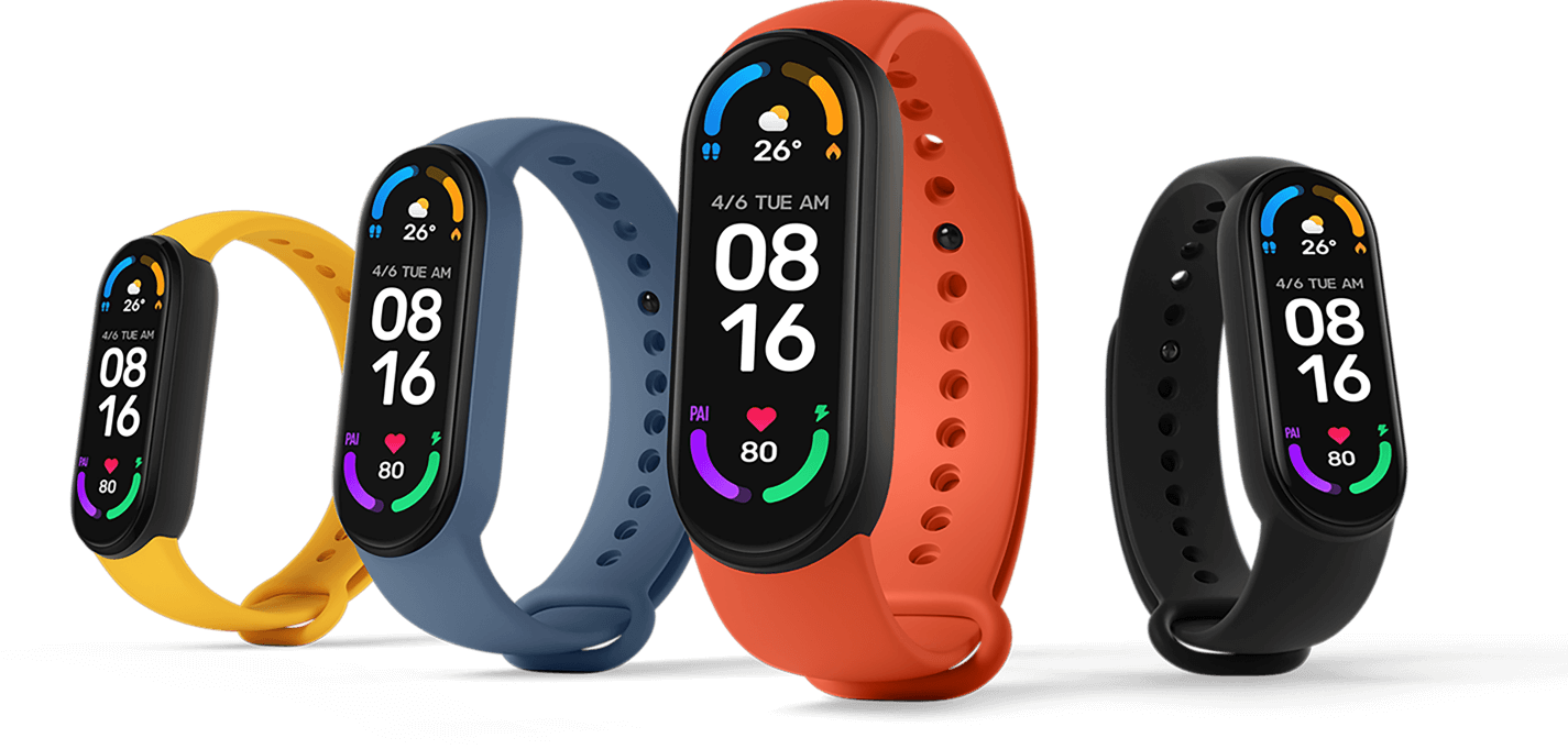 Klasik tasarımın izinden giden Mi Smart Band 6, yenilikçi geniş ekranı ve yuvarlatılmış kenarlarıyla daha rahat bir kullanışa ve görünüme sahiptir.