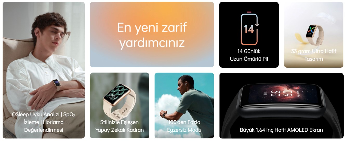 Oppo Watch Free genel özellikleri