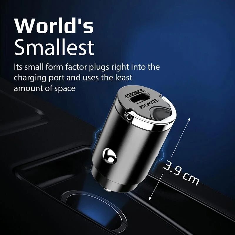 Bullet-PD20, 20W Güç Dağıtımına sahip en küçük araç şarj cihazıdır. Favori cihazlarınızı şarj etmek için daha fazla zaman kaybetmeyin. USB-C çıkışı evrenseldir ve USB ile çalışan herhangi bir cihazı şarj etmek için kullanılabilir. Yerleşik koruma yonga seti, cihazlarınızı aşırı şarj ve kısa devreye karşı korur. Sızdırmaz malzemeden yapılmış, cihazınız en olumsuz koşullarda güvenlidir.