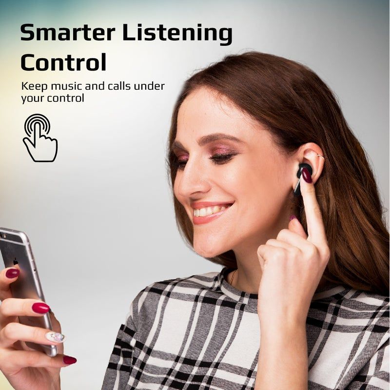 Akıllı Dokunmatik Kontrol : Akıllı ve hassas dokunmatik ekranla, Bluetooth kulaklığınıza basit bir dokunuşla aramaları cevaplayabilir, telefonu kapatabilir, müziği çalabilir/duraklatabilir, ses seviyesini ayarlayabilir, şarkı değiştirebilir ve Siri'yi etkinleştirebilirsiniz. Yüksek hassasiyetli dokunmatik panel, meşgul olduğunuzda bile tüm işlevleri rahatça gerçekleştirmek için ustalıkla oluşturulmuştur.