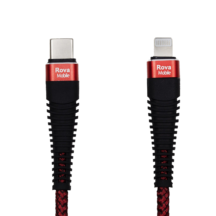 Rova Type - C to IOS Lightning Hızlı Şarj Kablosu 100 cm kırmızı telefondukkani.com.tr den satın alabilirsiniz.