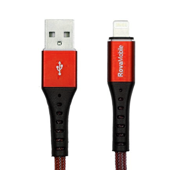 Rova İphone Lightning USB 2.4A Hızlı Şarj Kablosu 120 cm kırmızı telefondukkani.com.tr den satın alabilirsiniz.