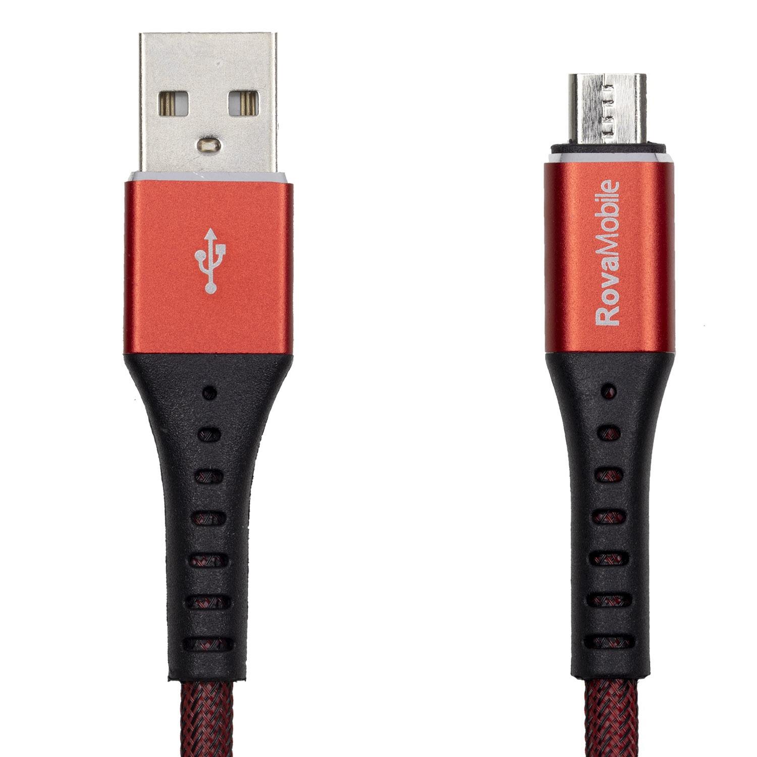 Rova Micro USB 2.4A Hızlı Şarj Kablosu 120 cm kırmızı telefondukkani.com.tr den satın alabilirsiniz.