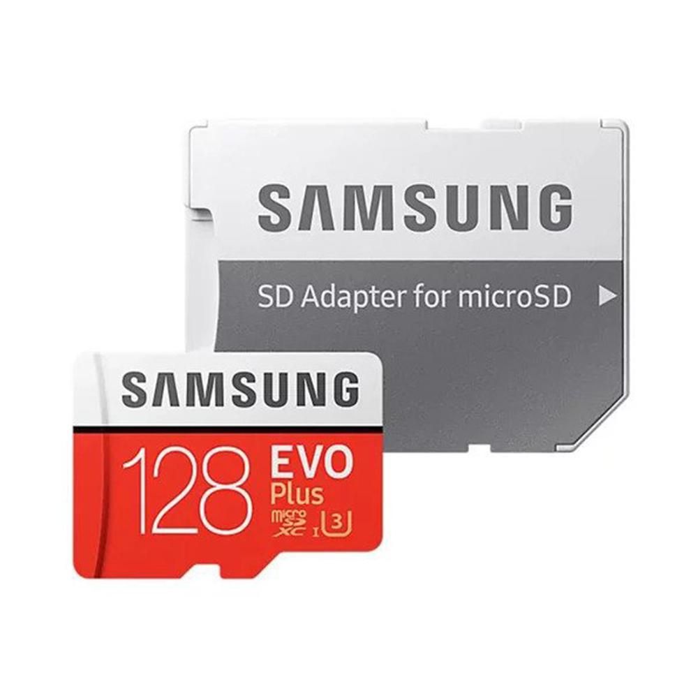 Samsung EVO Plus 128 GB Class 10 100 MB/s microSDHC Kart  Samsung EVO Plus 128 GB microSDXC Hafıza Kartı ile Full HD videoları sorunsuz bir şekilde kaydedip izleyebilirsiniz. 100 MB/sn'ye kadar okuma ve 20 MB/sn'ye kadar yazma hızıyla 128 GB EVO Plus, hızlı veri aktarımı sağlayarak işlemlerinizi daha hızlı halletmenize yardımcı olur. Yanında bulunan SD adaptörü, EVO plus'ın üstün hız ve performansını korur. Aynı zamanda bir çok ticari markanın cihazına uyum sağlamaktadır.