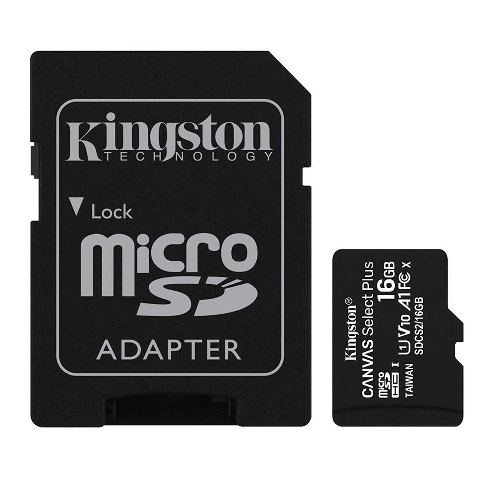 Canvas Select Plus microSD Hafıza Kartı  Kingston Canvas Select Plus microSD kartı, Android cihazlarla uyumludur ve A1 sınıfı performans ile tasarlanmıştır. Uygulamaların daha hızlı yüklenmesini ve görüntülerin ve videoların çekilmesi için yüksek hızlarda ve 512GB1’a varan birden fazla kapasitede sunulmaktadır. Yüksek performans, hız ve dayanıklılığa sahip Canvas Select Plus microSD, yüksek çözünürlüklü fotoğrafların çekilmesi ve işlenmesinde ya da Full HD videoların çekilmesi ve düzenlenmesinde güvenilirlik sağlayacak şekilde tasarlanmıştır. Kingston Canvas kartlarının, en zorlu ortamlara ve koşullara karşı dayanıklılığı test edilmiştir. Yani fotoğraflarınızın, videolarınızın ya da diğer dosyalarınızın güvende olacağından emin olarak istediğiniz yere götürebilirsiniz. Ömür boyu garantili olarak sunulmaktadır. 