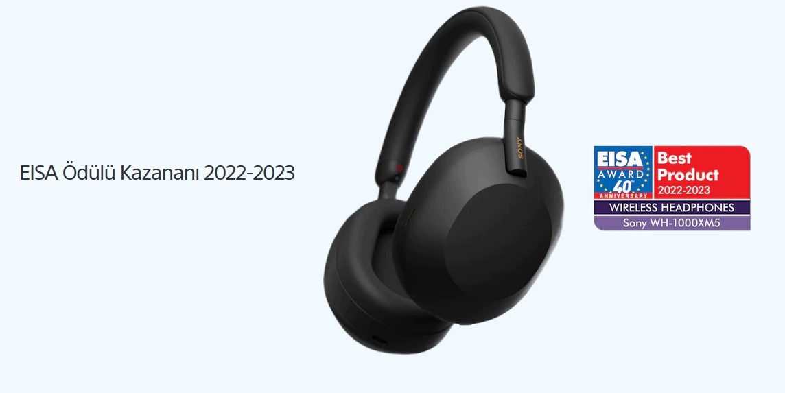 Sony WH-1000XM5 EISA Ödülü Kazananı 2022-2023