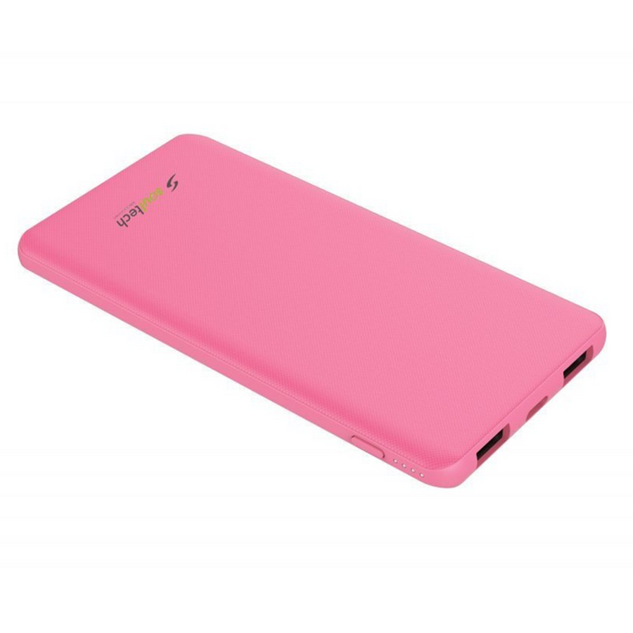 Soultech Ultra Slim Power Bank 5000 Mah Pembe ile hayatınıza renk katacak