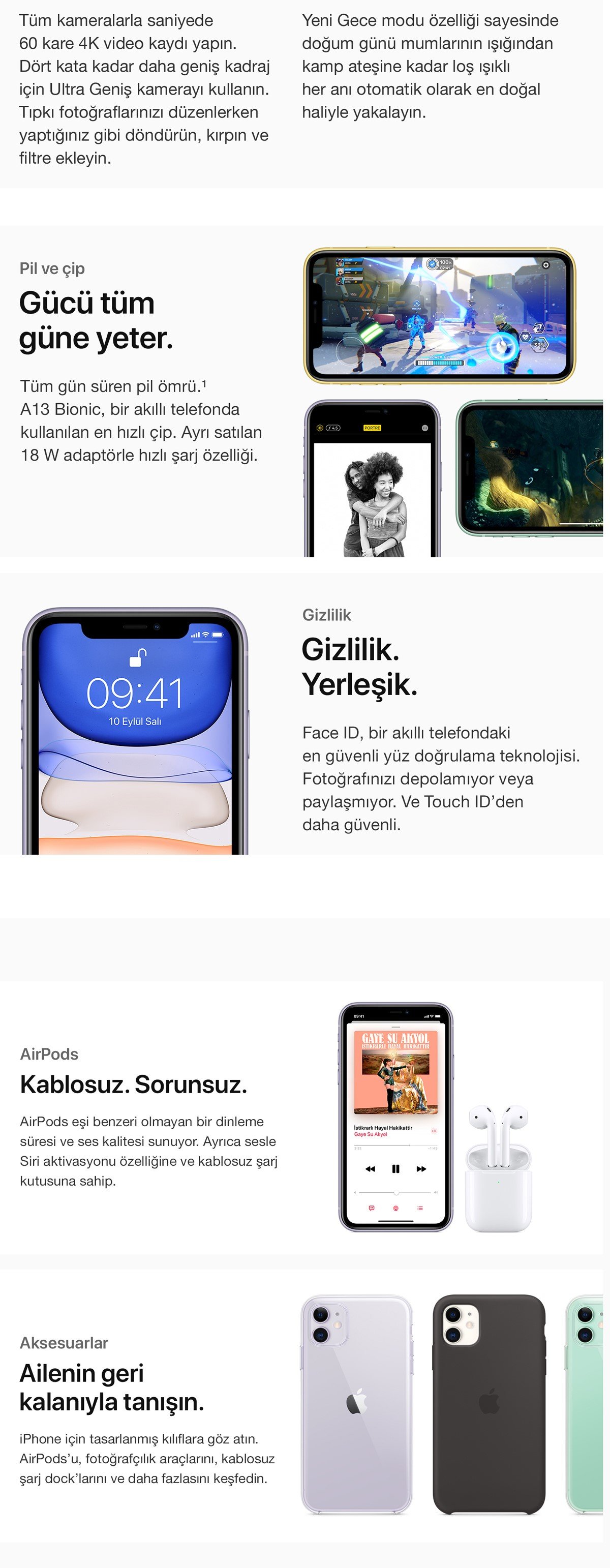  Apple iPhone 11 64GB Cep Telefonu Yenilikleri ile karşınızda