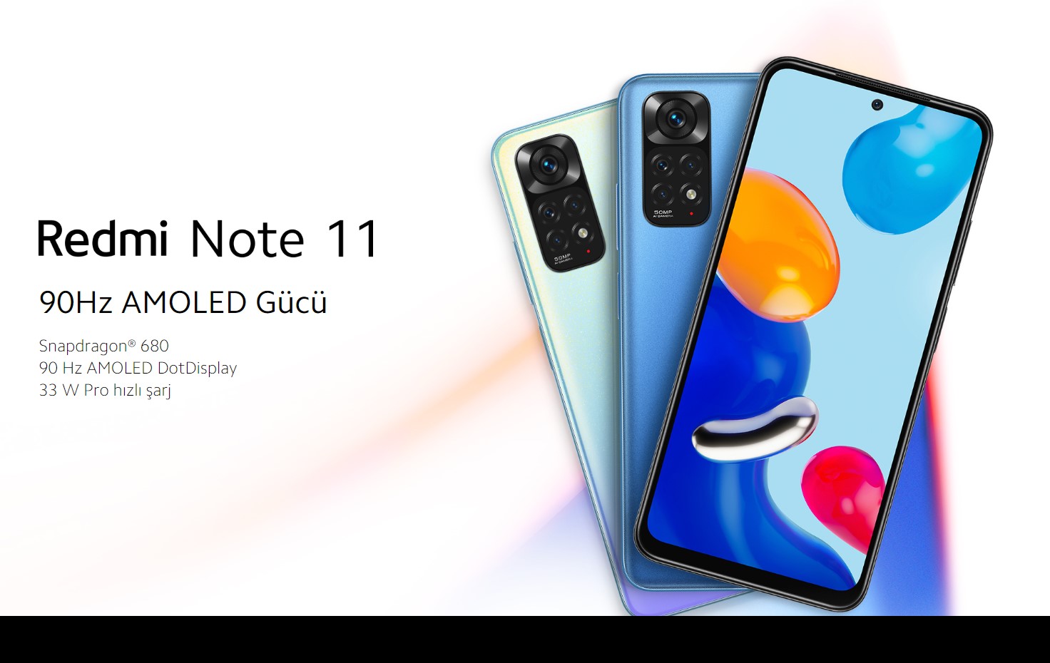 Endüstriyel estetiğe sahip mükemmellik Tamamen yeni Redmi Note 11, minimalist bir tarza sahip modern düz çerçeve tasarımına sahiptir.