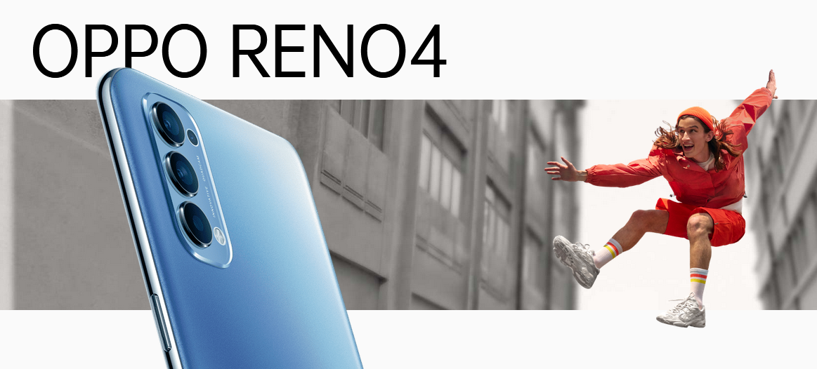 Oppo Reno4 128GB 8GB Ram Akıllı Cep Telefonu Uzay Siyahı OLED ekran ile kaliteli görüntü