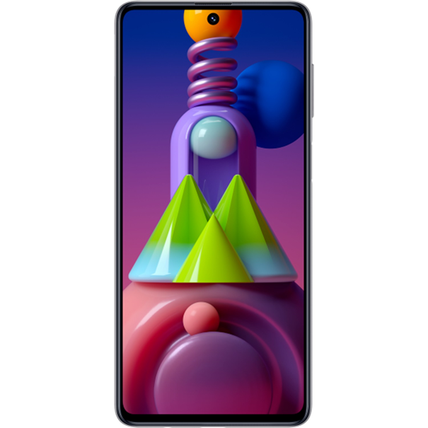 Samsung Galaxy M51 128GB 8GB Ram 6.7 inç Akıllı Cep Telefonu görsel simetriyi düzenleyen sonsuz-O ekran ve süper AMOLED ekran teknolojisi
