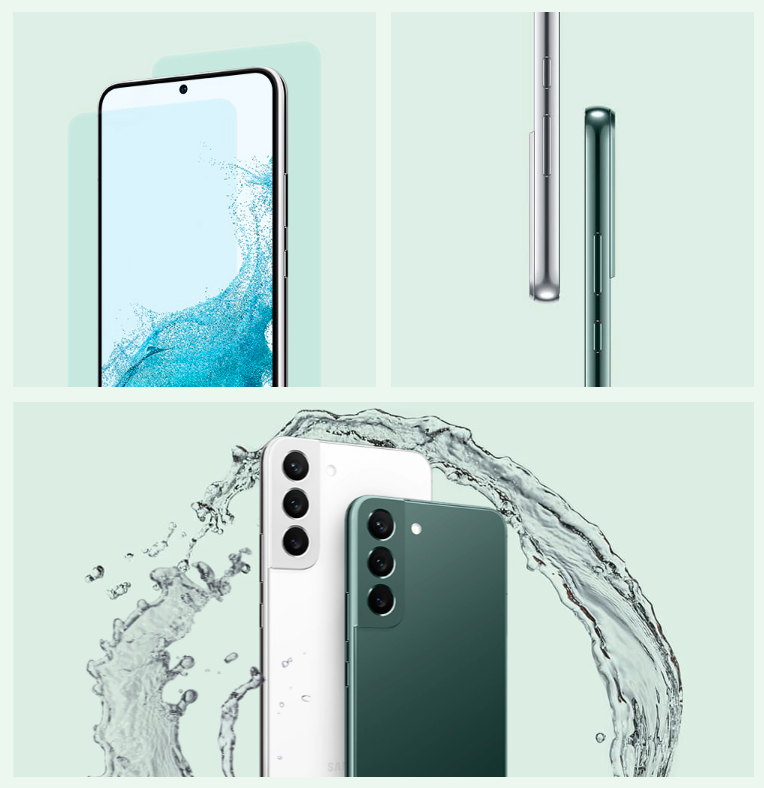 Bu telefonu yere düştükten sonra yerden alırken, ekranındaki ve arka panelindeki Corning® Gorilla® Glass Victus®+ sayesinde çok fazla endişelenmenize gerek yok. Telefon, parlatılmış Koruyucu Alüminyum ile çevrelenmiştir ve IP68 suya dayanıklılık derecesi ile su sıçramalarına karşı da koruma sağlar.2