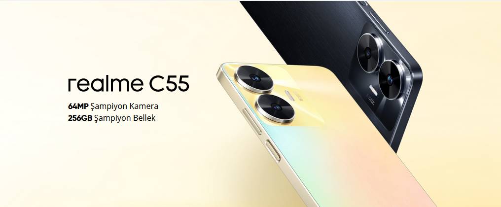 Realme C55 Android akıllı cep telefonu