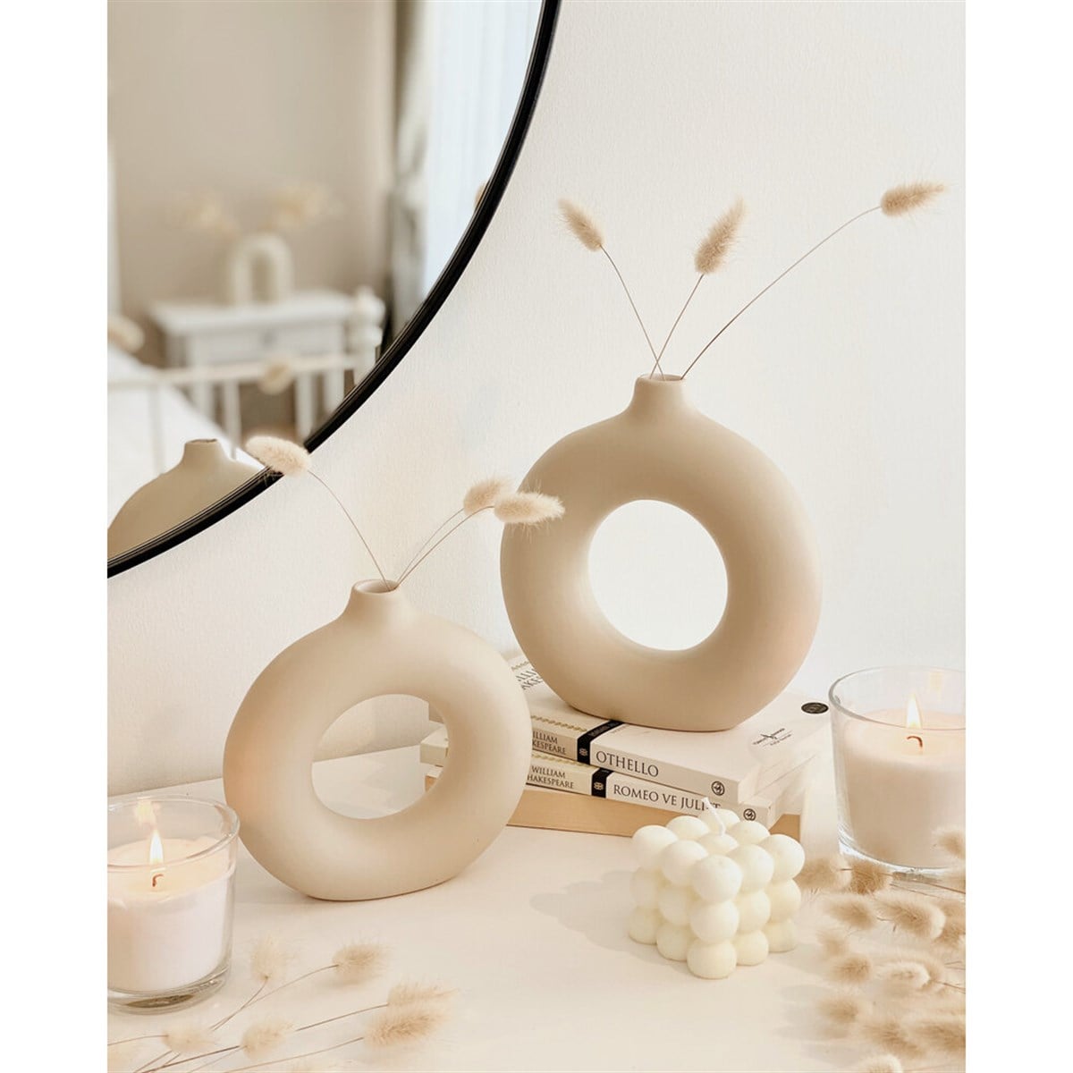 2'li Halka Seramik Küçük Set