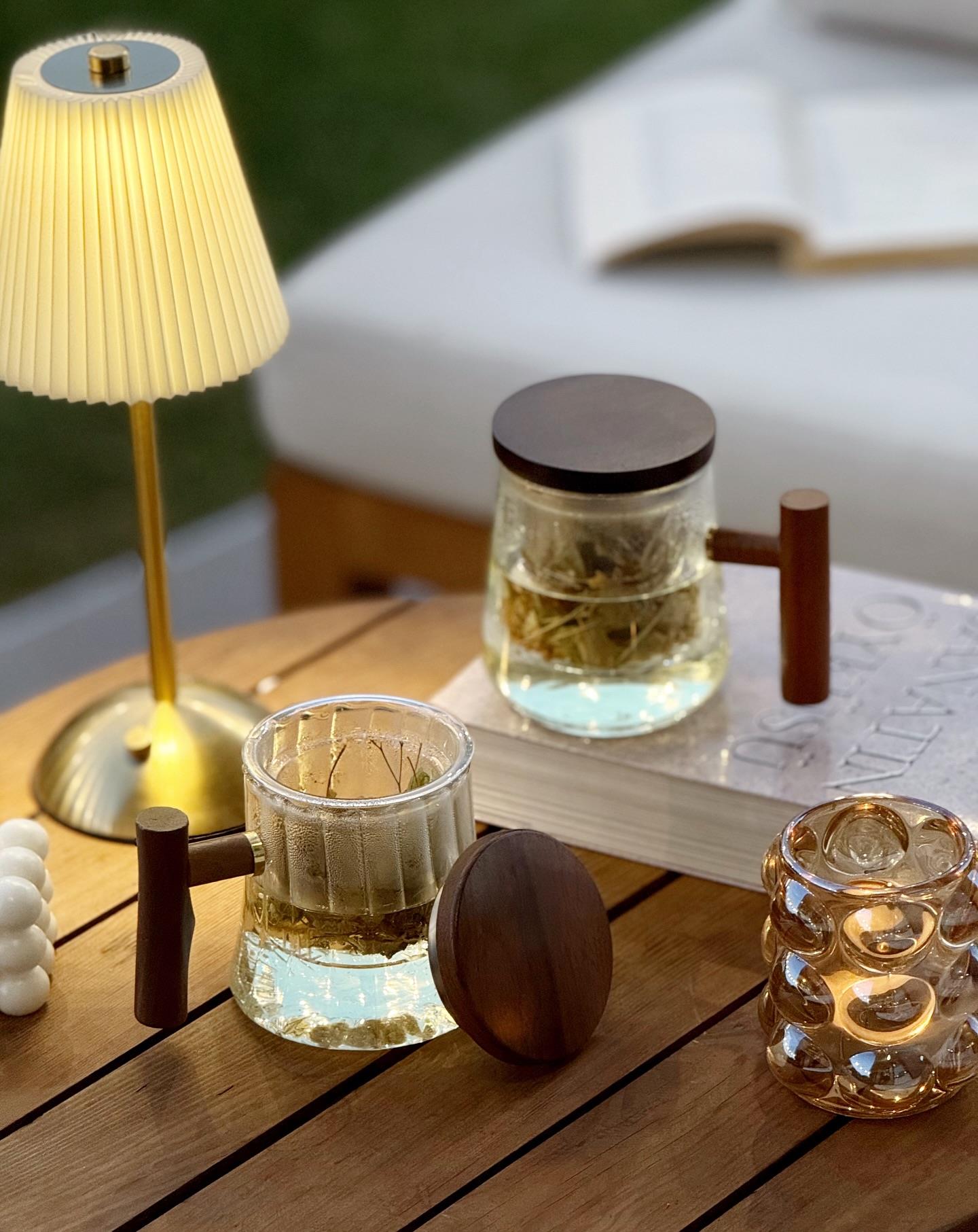 Akasya Kapaklı Pinterest Demleme Süzgeçli Kupa Bardak 400 ml