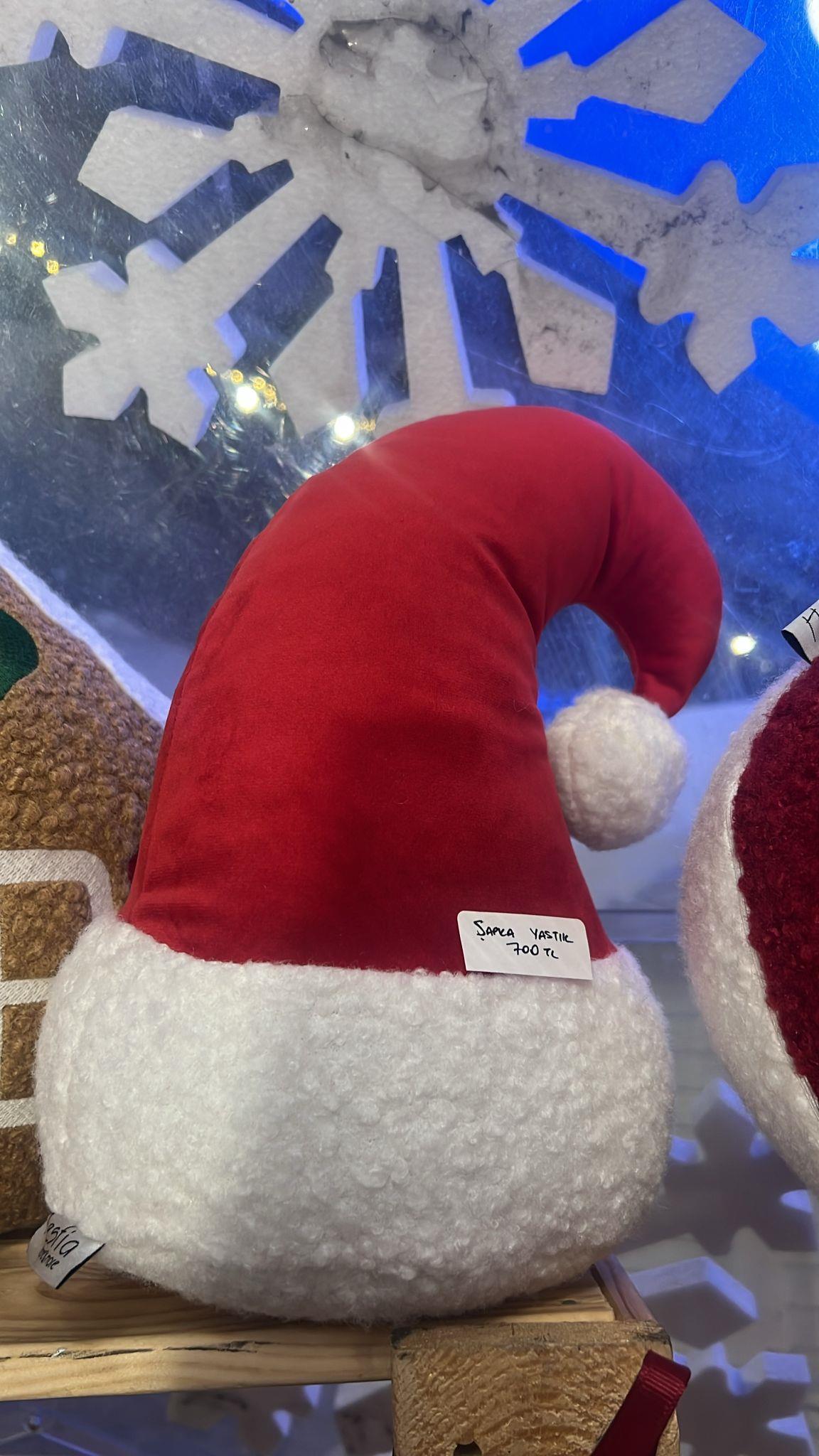 Noel Baba Şapka Yastık