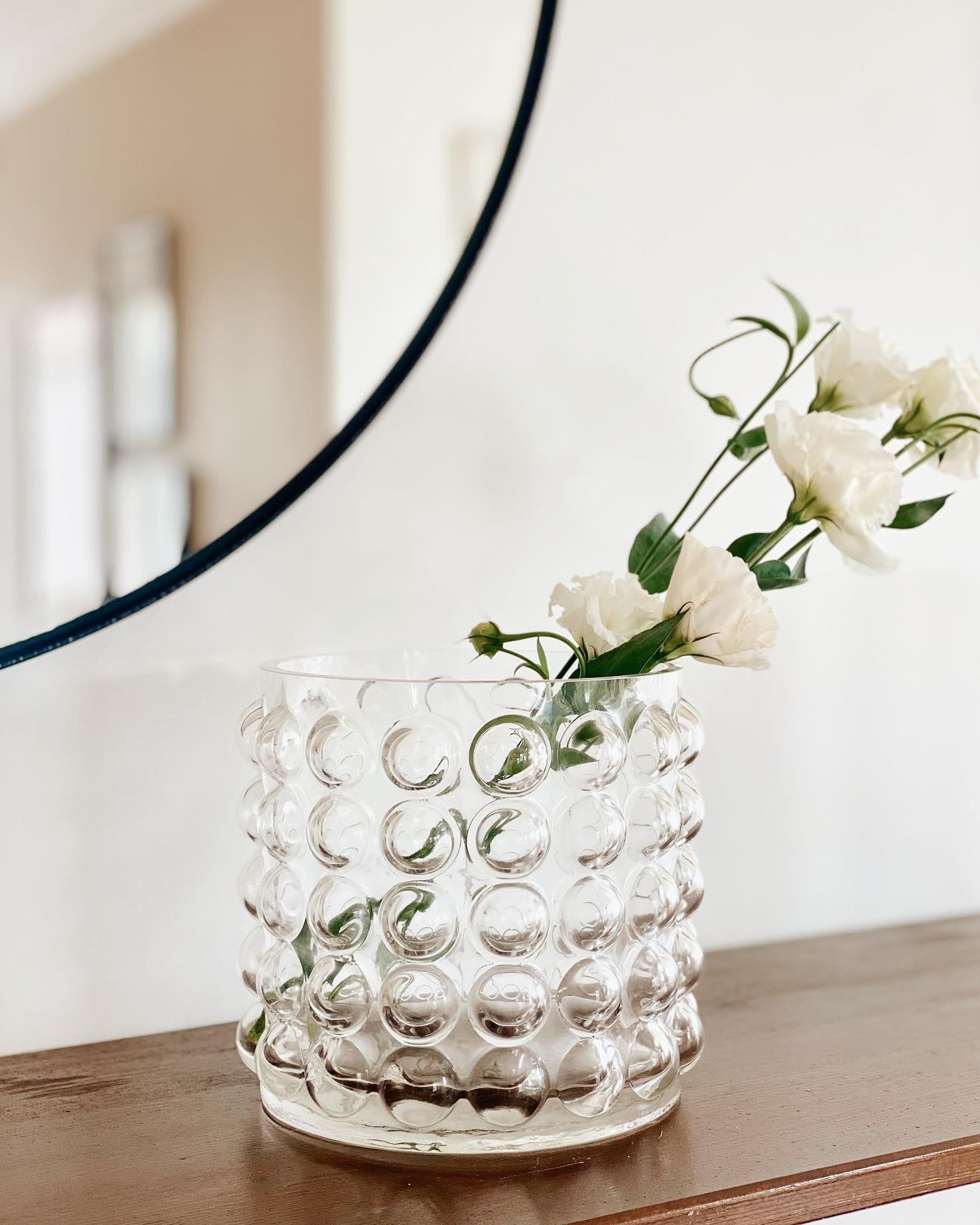 Bubble Cam Vazo Kısa Silindir