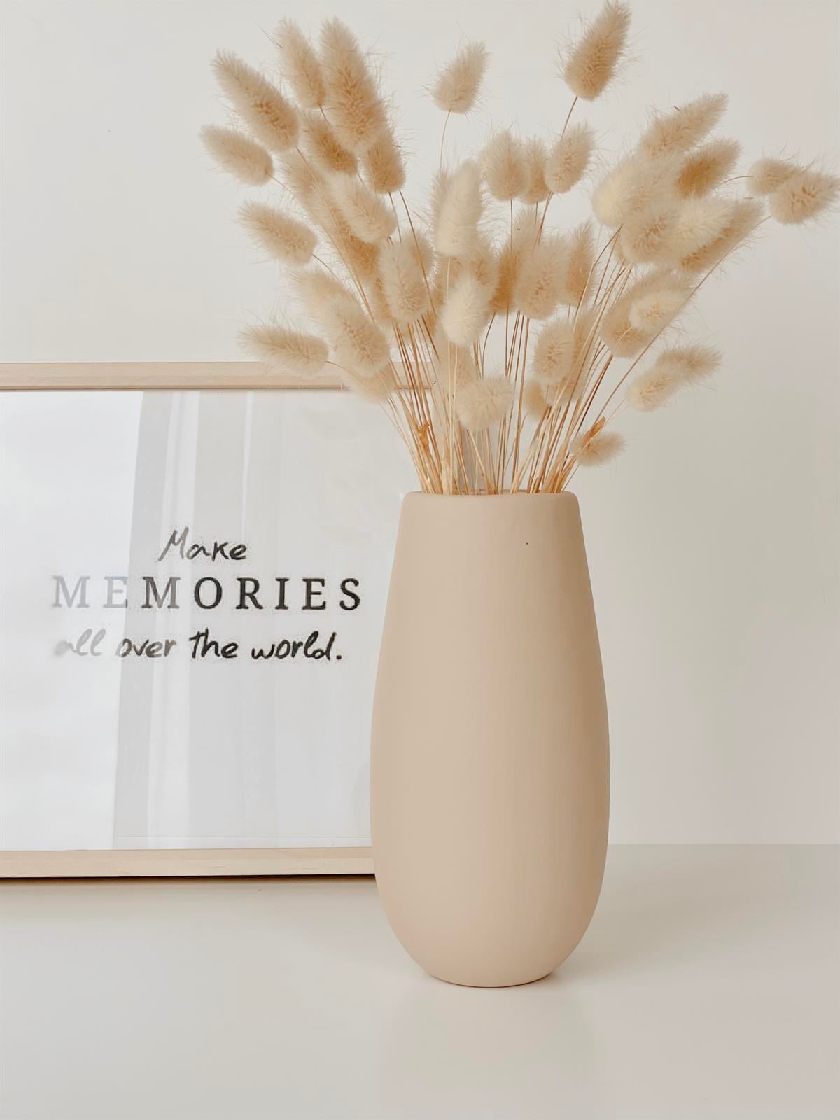 Kısa Silindir Seramik Vazo