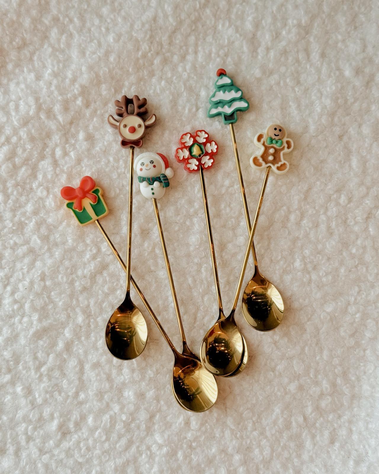 Yılbaşı 6'lı Çay Kaşığı Seti