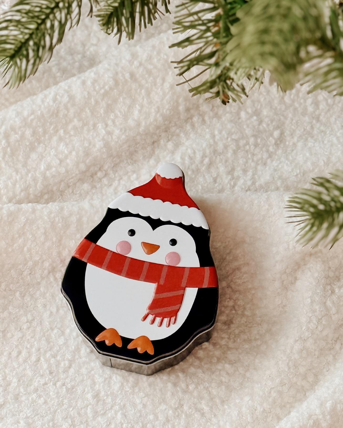 Yılbaşı Metal Hediye Kutuları Penguen