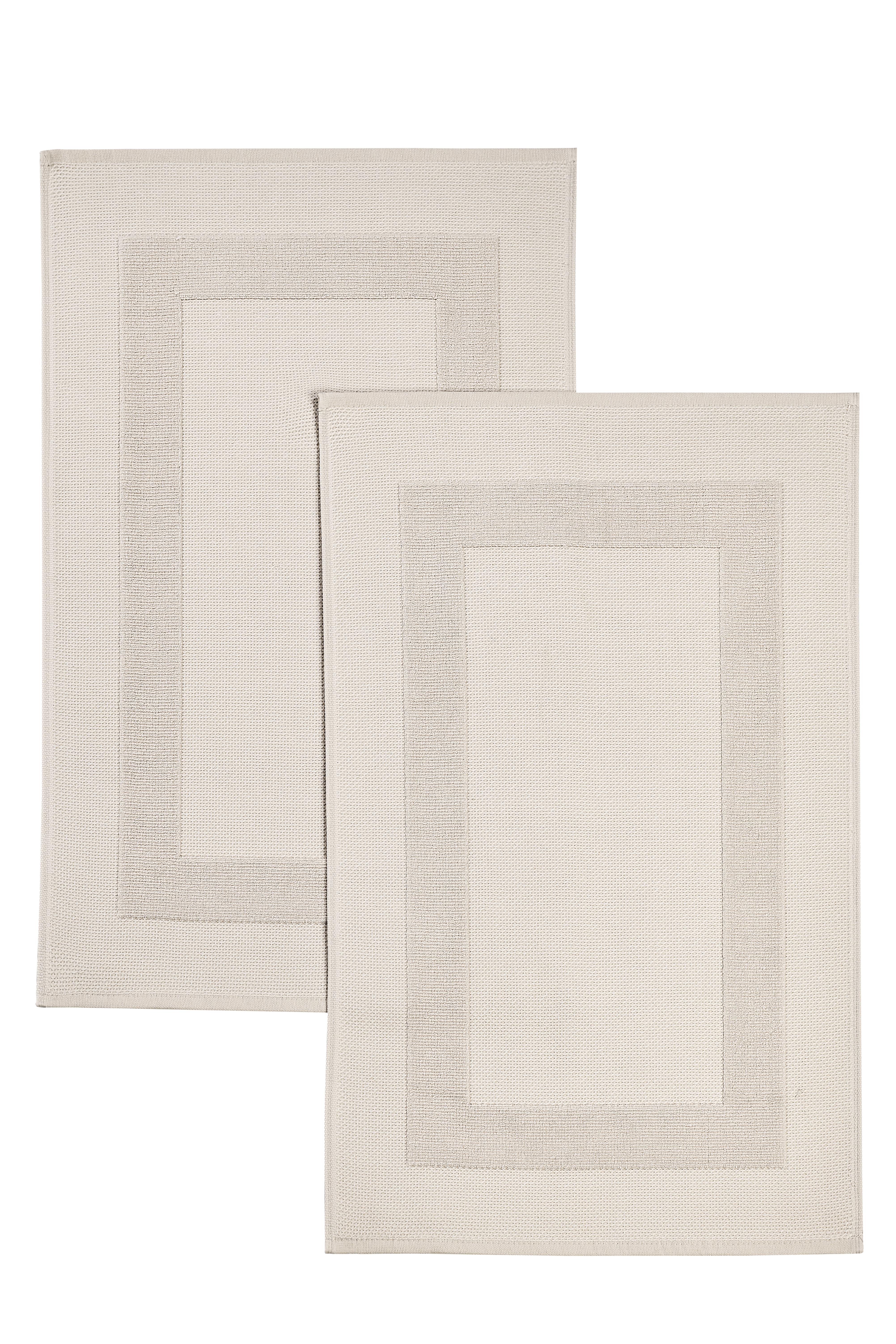 Bernini %100 Pamuk 50X80 2'Li Ayak Havlusu - Pudra