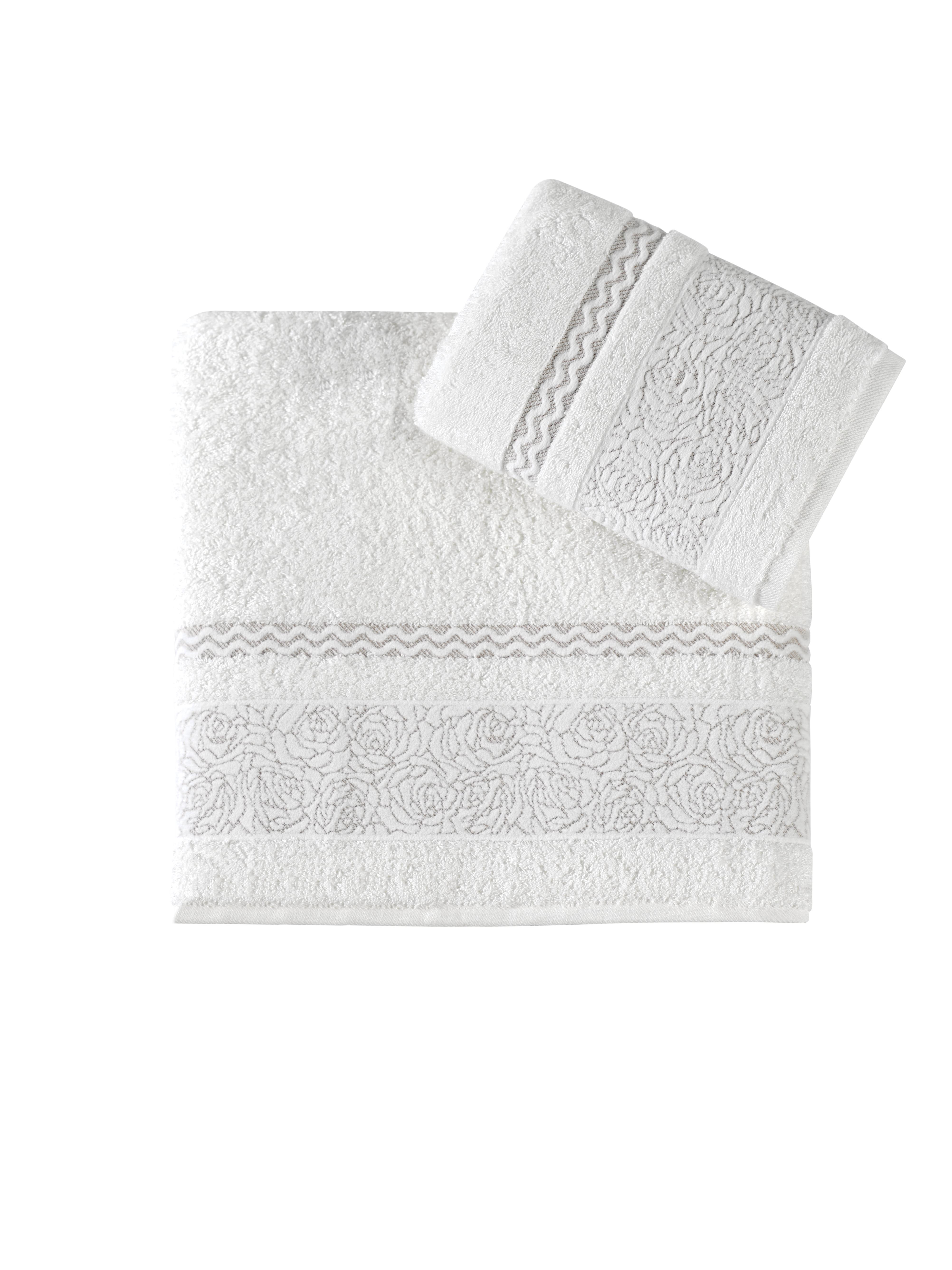 Güldeste Bambu 2'Li Banyo Havlu Seti (50*90+70*140) - Krem