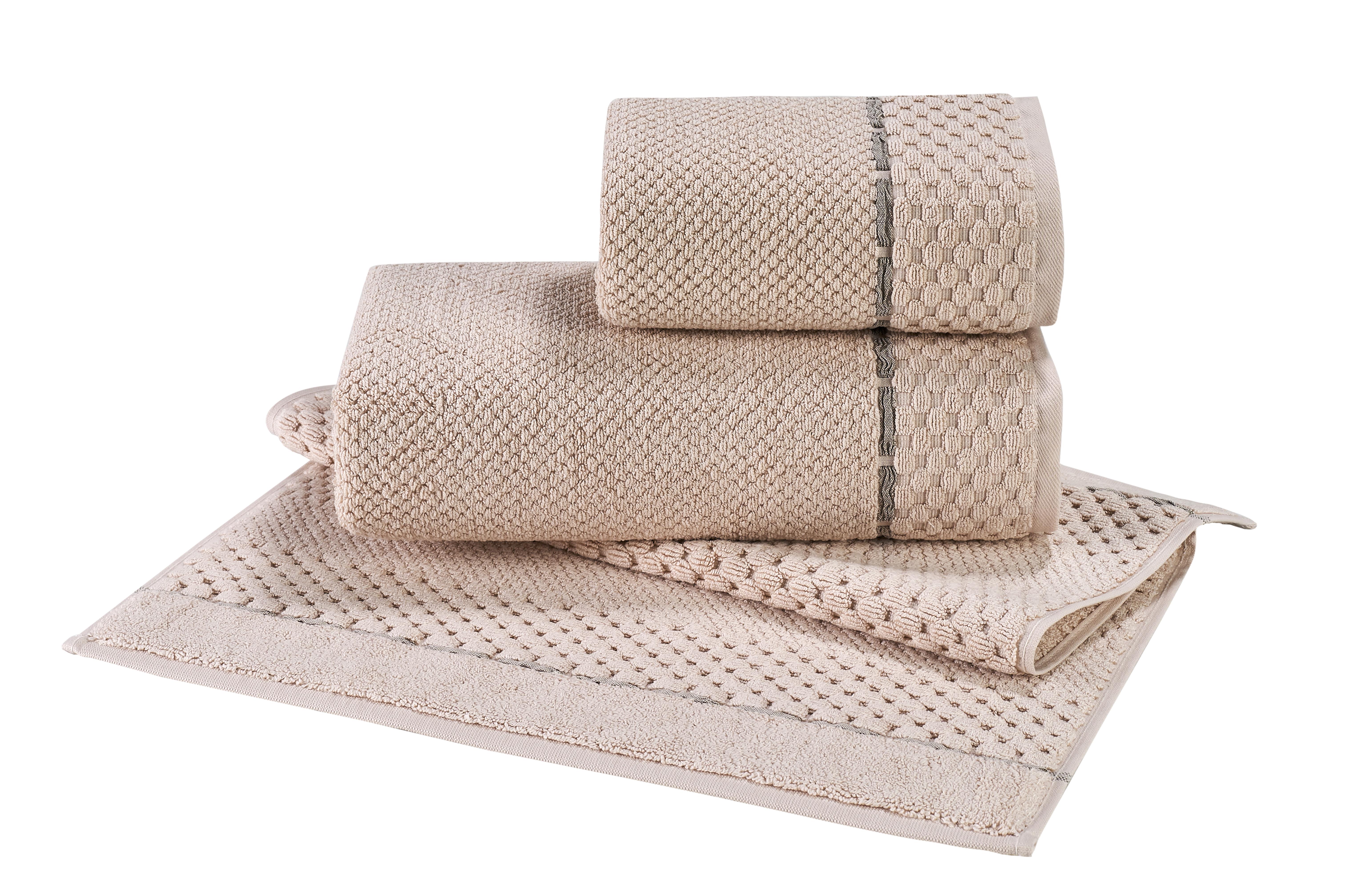 Monet %100 Pamuk 3 Parça Banyo Seti - Somon