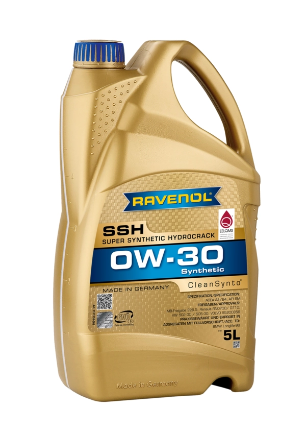 RAVENOL Super Synthetic Hydrocrack SSH SAE 0W-30 (Sentetik Motor Yağı) 5 Litre