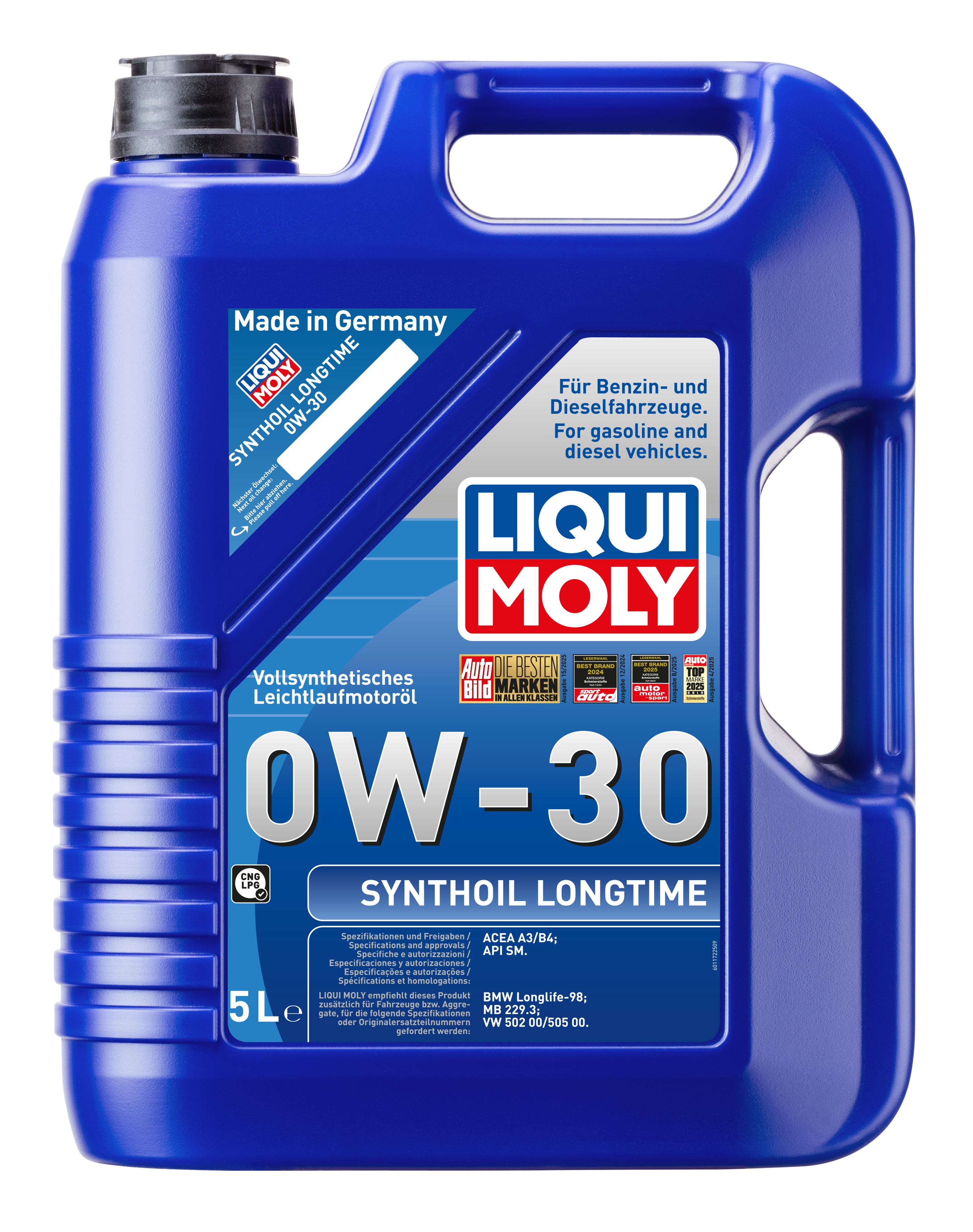 LIQUI MOLY 0W30 Motor Yağı Synthoil Longtime 5 Litre (8977)