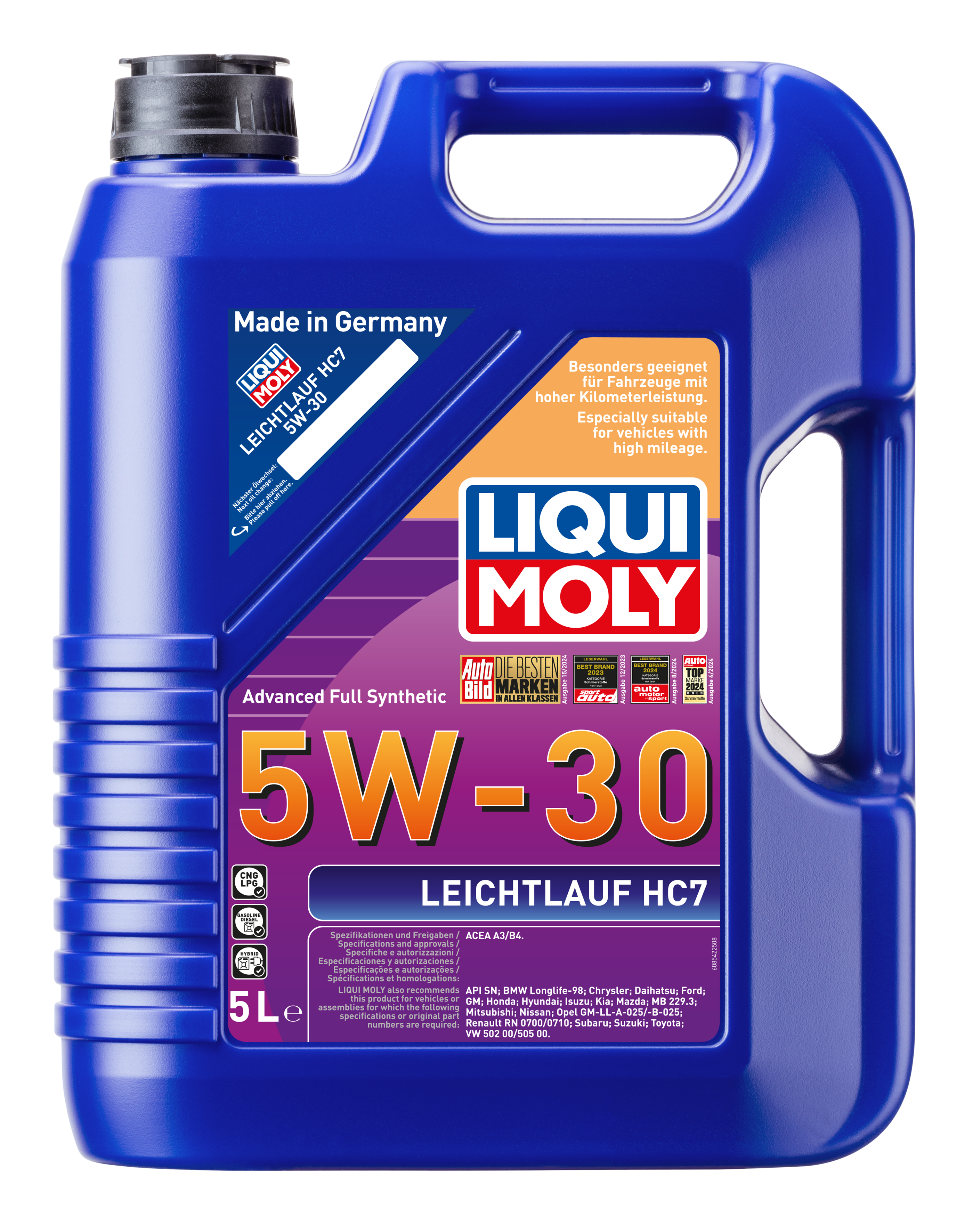 LIQUI MOLY 5W30 Motor Yağı Leichtlauf HC7 5 Litre  (8542)