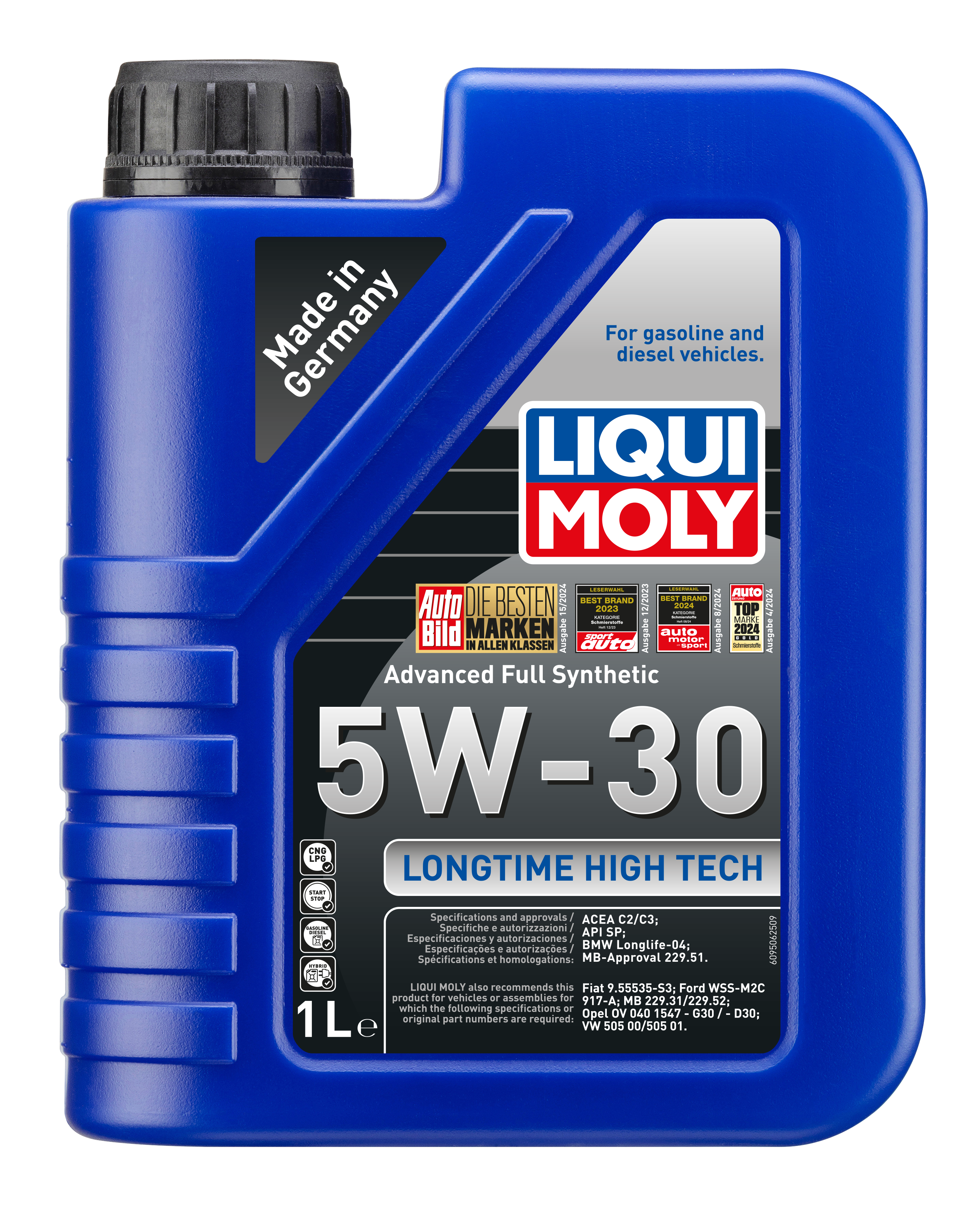 LIQUI MOLY 5W30 Motor Yağı DPF'li Sentetik   LONGTIME HIGH TECH1 Litre  (9506)