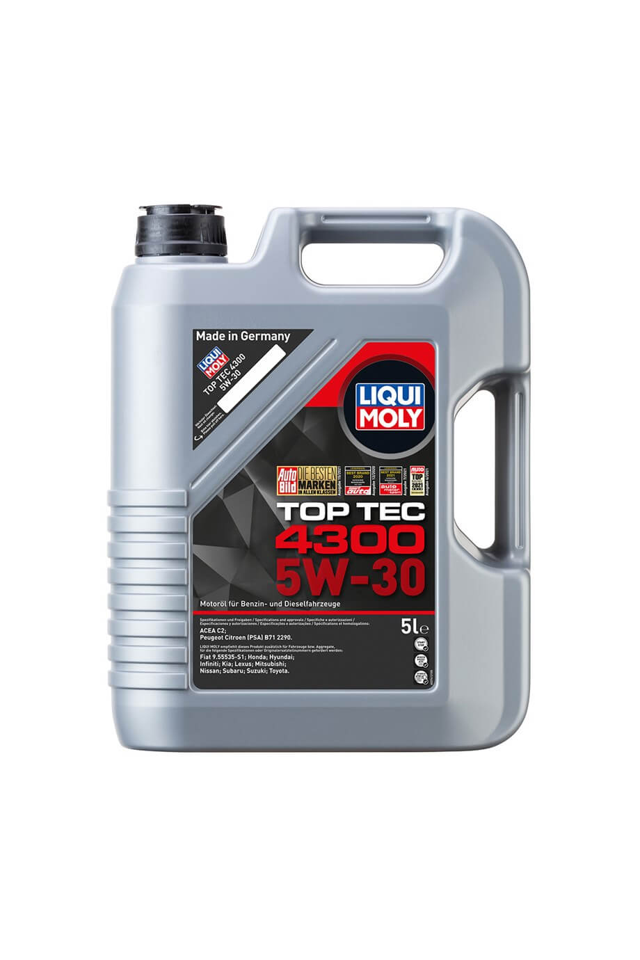 LIQUI MOLY 5W30 Motor Yağı Tam Sentetik TOP TEC 4300  5 Litre (2324)