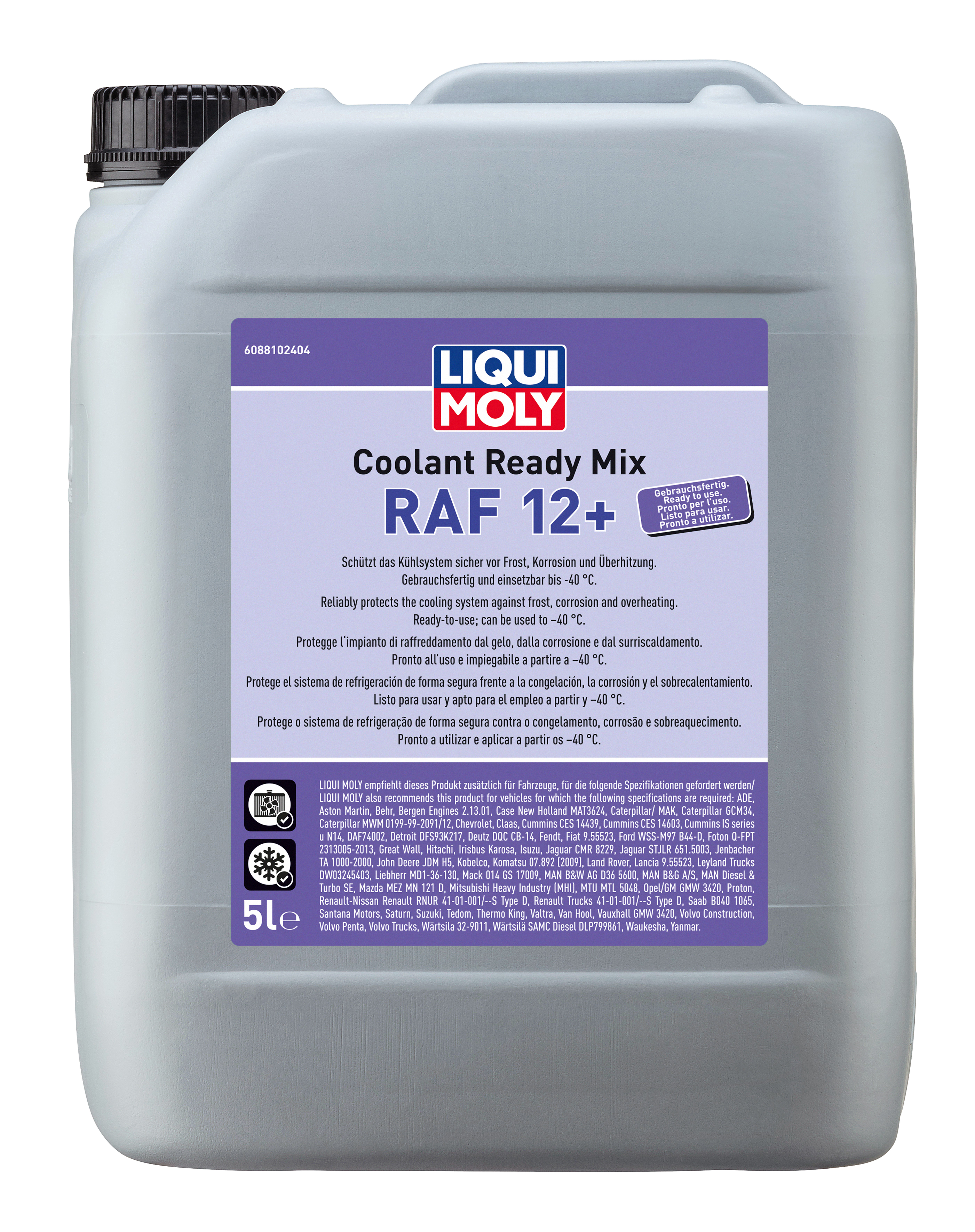 LIQUI MOLY Radyatör Antifrizi RAF 12+ (G12+)  Kırmızı 5 l (8810)