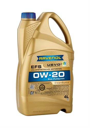 RAVENOL Eco Synth EFS SAE 0W-20 (Tam Sentetik Motor Yağı) 4 Litre