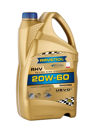 RAVENOL RHV Racing High Viscosity SAE 20W-60 (Tam Sentetik Yarış Motor Yağı) 4 Litre