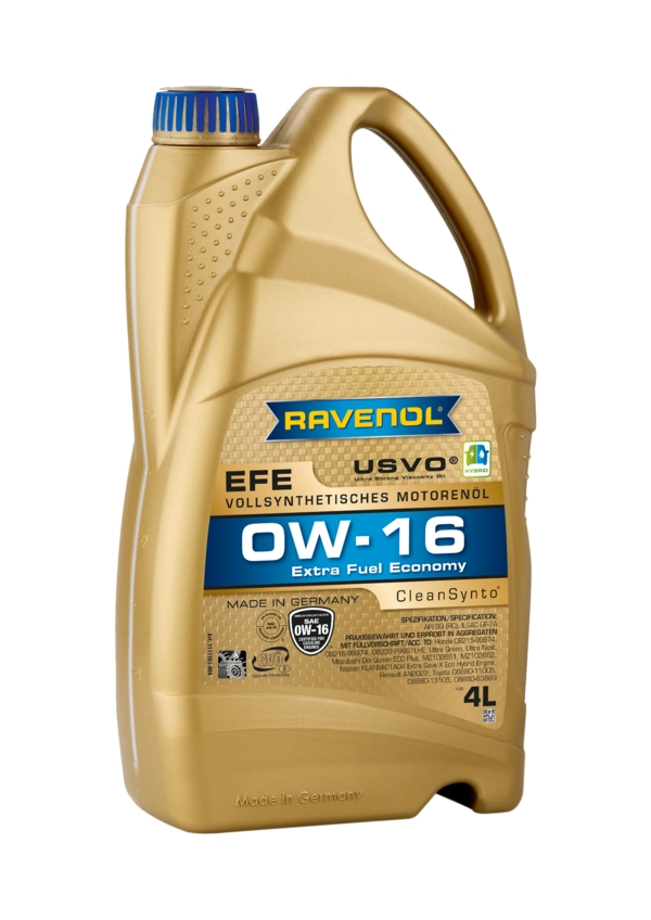 RAVENOL Extra Fuel Economy EFE SAE 0W-16 (Tam Sentetik Motor Yağı) 4 Litre