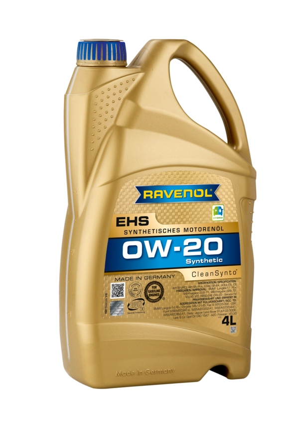 RAVENOL EHS SAE 0W-20 (Tam Sentetik Motor Yağı) 4 Litre