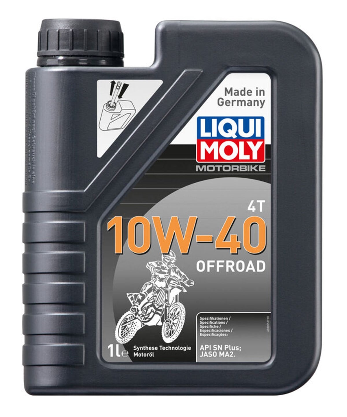 LIQUI MOLY 10W40 4T Off Road Motosiklet Tam Sentetik Motor Yağı 1 Litre (3055))