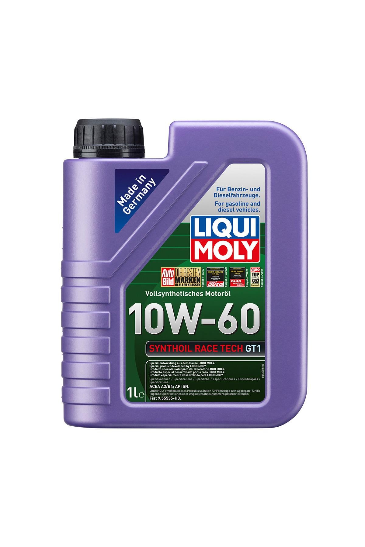 LIQUI MOLY 10W60 Motor Yağı Synthoil Race Tech GT1   1 Litre (8908)