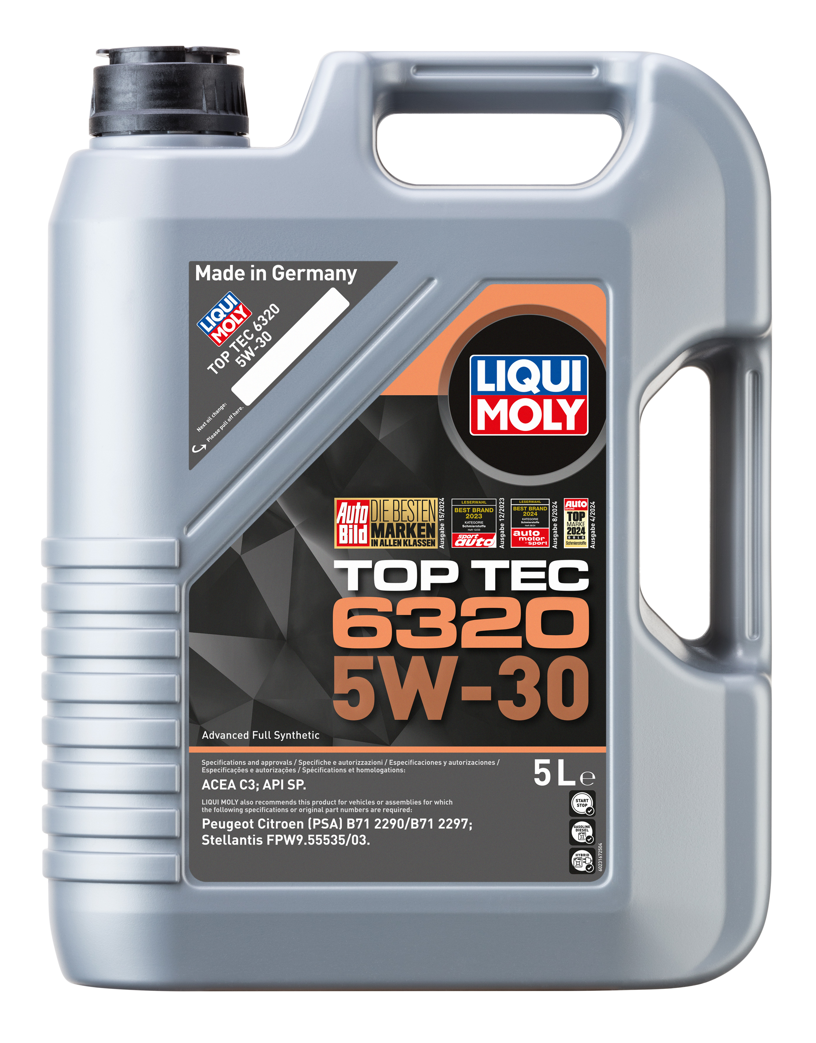 LIQUI MOLY Top Tec 6320 5W30 Motor Yağı 5 Litre (23167)