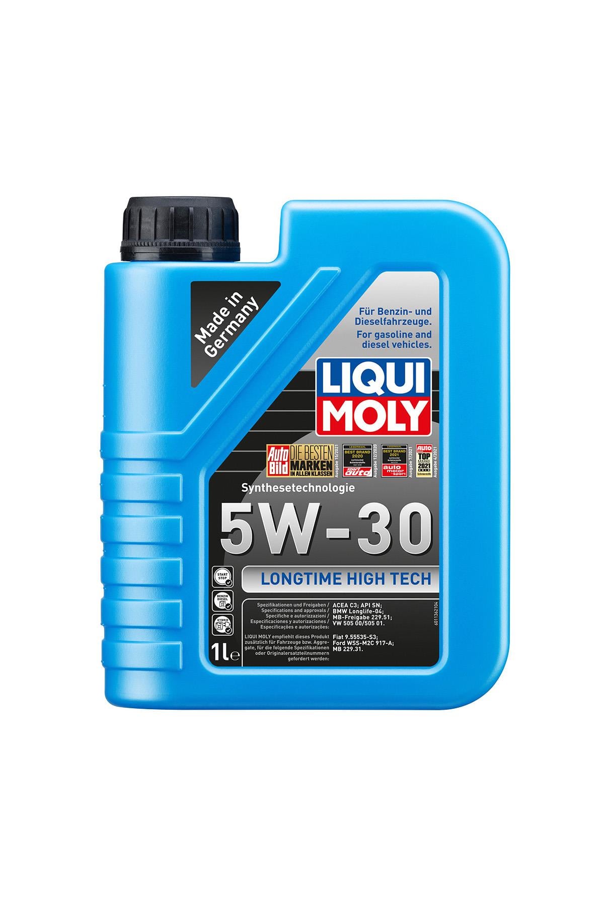 LIQUI MOLY 5W30 Motor Yağı DPF'li Sentetik   LONGTIME HIGH TECH1 Litre  (9506)