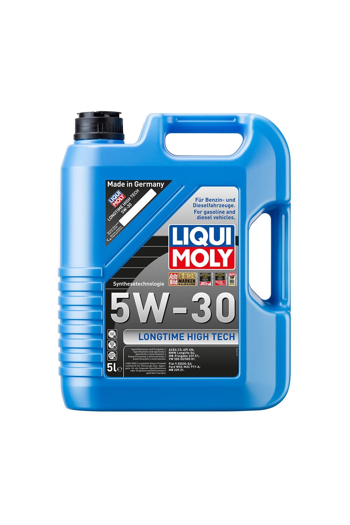 LIQUI MOLY 5W30 Motor Yağı DPF'li Sentetik   LONGTIME HIGH TECH 5 Litre (9507)