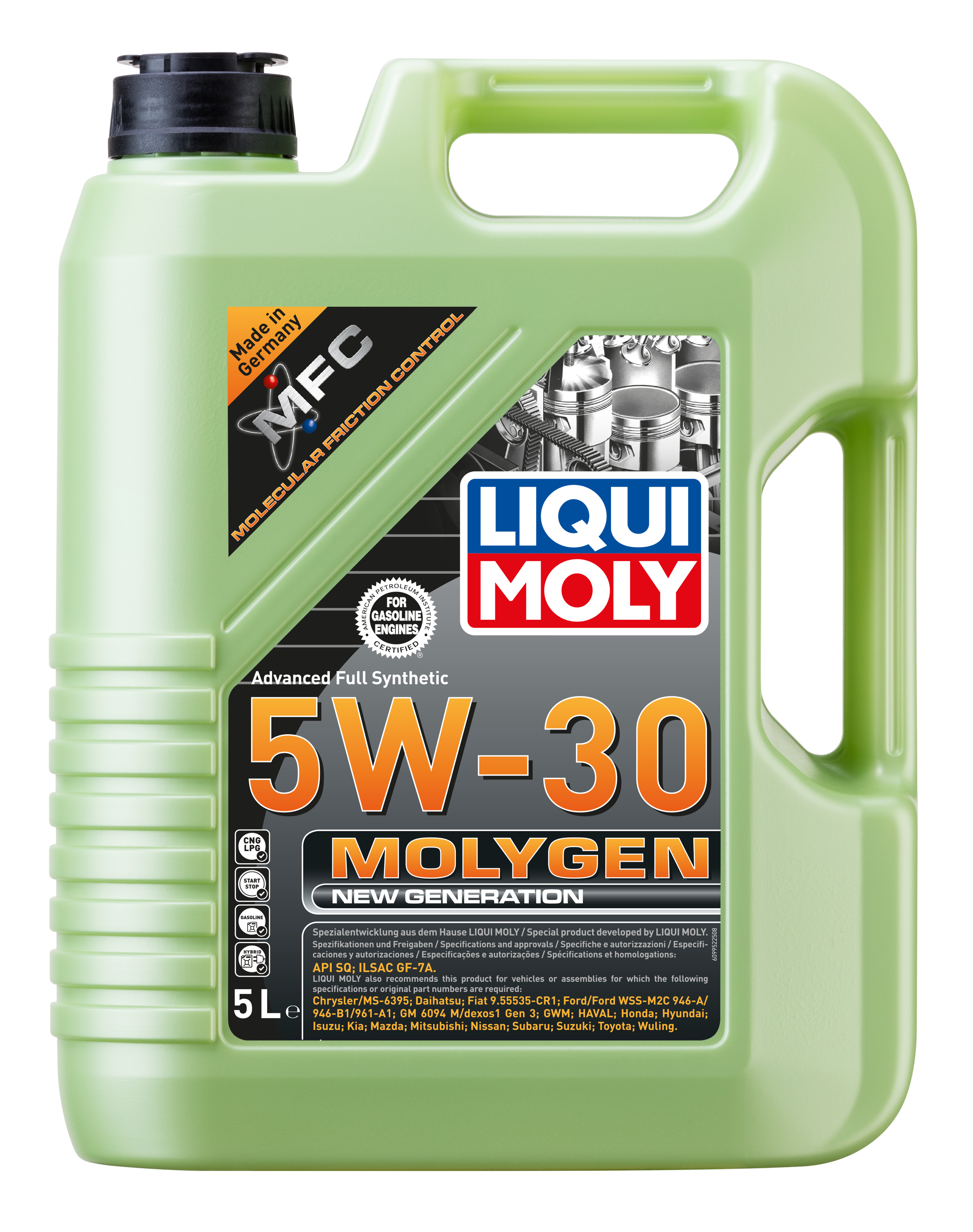 LIQUI MOLY 5W30 Motor Yağı Molygen New Generation 5 Litre  (9952)