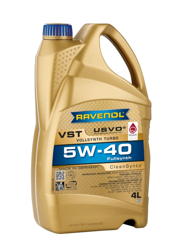 RAVENOL VollSynth Turbo VST SAE 5W-40 (Tam Sentetik Motor Yağı) 4 Litre